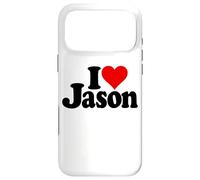 J'adore Le NOM DE Jason en Forme DE CŒUR sur Un T-Shirt Coque pour iPhone 17 Pro Max
