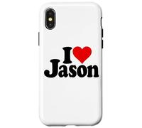 J'adore Le NOM DE Jason en Forme DE CŒUR sur Un T-Shirt Coque pour iPhone X/XS