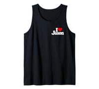 J'adore Le NOM DE Jason en Forme DE CŒUR sur Un T-Shirt Débardeur