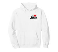 J'adore Le NOM DE Jason en Forme DE CŒUR sur Un T-Shirt Sweat à Capuche