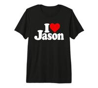 J'adore Le NOM DE Jason en Forme DE CŒUR sur Un T-Shirt T-Shirt Haut de Gamme