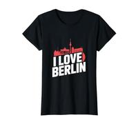 J'adore Le Paysage Urbain de Berlin : Skyline Pride T-Shirt Graphique avec Valeur