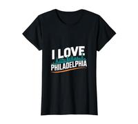 J'adore Le Paysage Urbain de Philadelphie T-Shirt Graphique avec Valeur
