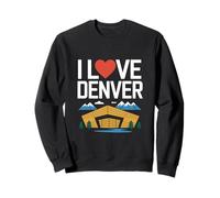 J'adore le paysage urbain des montagnes de Denver Sweatshirt