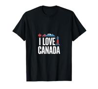 J'adore Le Phare des Montagnes Maple Leaf du Canada T-Shirt Graphique avec Valeur