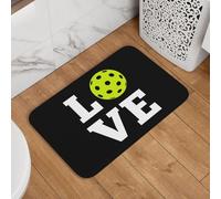 J'adore Le Pickleball Welcome Paillassons Lavable en Machine Paillasson Intérieur Doux Paillasson D'Entree pour Chambre Baignoire Extérieur 40X60Cm