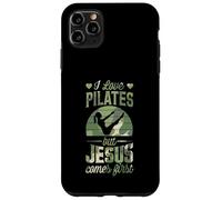 J'adore Le Pilates, mais Jésus Arrive en Premier, Un chrétien drôle Coque pour iPhone 11 Pro Max