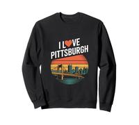 J'adore le pont du paysage urbain de Pittsburgh Sweatshirt