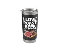 J'adore le rosbif BBQ Pitmaster Carnivore Kitchen Gobelet isotherme en acier inoxydable double paroi
