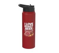 J'adore le rosbif BBQ Pitmaster Carnivore Kitchen Stainless Steel Insulated Water Bottle