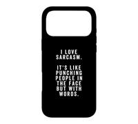 J'adore Le Sarcasme, C'est comme Frapper Les Gens au Visage Coque pour iPhone 17 Pro Max