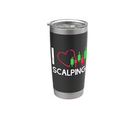 J'adore le scalping - Crypto Scalper Futures Trader Gobelet isotherme en acier inoxydable double paroi