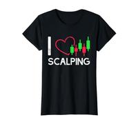 J'adore Le Scalping - Crypto Scalper Futures Trader T-Shirt Graphique avec Valeur, Femme, Noir, S
