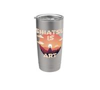 J'ADORE LE SHIATSU Gobelet isotherme en acier inoxydable double paroi
