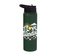 J'adore le soleil du dimanche matin Stainless Steel Insulated Water Bottle