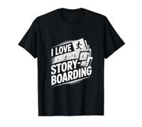 J'adore Le Storyboard Creative Journey T-Shirt Graphique avec Valeur, Homme, Noir, M