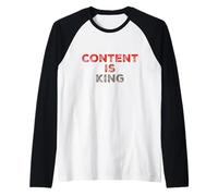 J'adore le succès en marketing, ce qui signifie que le contenu est roi Manche Raglan