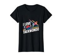 J'adore Le Taekwondo Martial Arts Pride T-Shirt Graphique avec Valeur