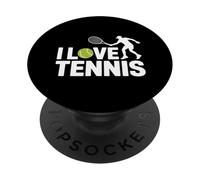 J'adore Le Tennis, Le Sport, la Passion, l'expression PopSockets PopGrip Adhésif