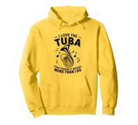 J'adore le tuba même s'il pèse plus que moi Sweat à Capuche