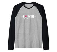 J'adore Le vin Manche Raglan