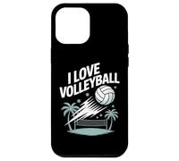 J'adore le volley-ball, fun, Beach Spirit Coque pour iPhone 12 Pro Max