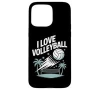 J'adore le volley-ball, fun, Beach Spirit Coque pour iPhone 15 Pro Max