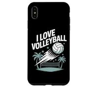 J'adore le volley-ball, fun, Beach Spirit Coque pour iPhone XS Max