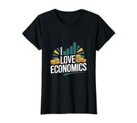 J'adore l'économie, passionné de Finance et de Patrimoine T-Shirt Graphique avec Valeur