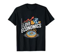 J'adore l'économie, Tendances du marché, aperçu Mondial T-Shirt Graphique avec Valeur