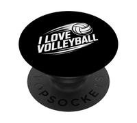 J'adore l'équipement pour les amateurs de volley-ball PopSockets PopGrip Adhésif