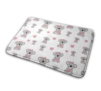 J'adore Les Adorables Koalas Welcome Paillassons Antidérapant Tapis De Douche Absorbant Tapis De Bain pour Porte Baignoire Cuisine 40X60Cm