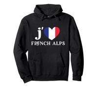 J'adore Les Alpes françaises Sweat à Capuche