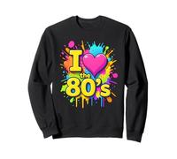 J'adore Les années 80, des éclaboussures colorées, Une énergie vibrante et Un Retour en arrière Sweatshirt