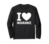 J'adore Les assurances - Un Agent d'assurance Amusant Manche Longue