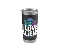 J'adore les aventures spatiales d'Aliens Gobelet isotherme en acier inoxydable double paroi