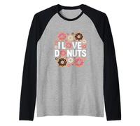 J'adore Les Beignets et Les adorables friandises Manche Raglan