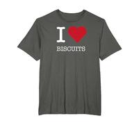 J'adore Les Biscuits, J'adore Les Biscuits T-Shirt, Homme Grandes Tailles, Asphalte, 3X Tall