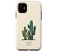 J'adore Les Cactus (déclaration Amusante) (Graphique de Cactus) Coque pour iPhone 11