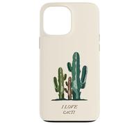 J'adore Les Cactus (déclaration Amusante) (Graphique de Cactus) Coque pour iPhone 13 Pro Max