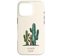J'adore Les Cactus (déclaration Amusante) (Graphique de Cactus) Coque pour iPhone 16 Pro