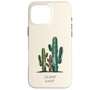 J'adore Les Cactus (déclaration Amusante) (Graphique de Cactus) Coque pour iPhone 16 Pro Max