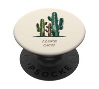 J'adore Les Cactus (déclaration Amusante) (Graphique de Cactus) PopSockets PopGrip Adhésif