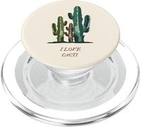J'adore Les Cactus (déclaration Amusante) (Graphique de Cactus) PopSockets PopGrip pour MagSafe
