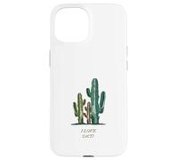 J'adore Les Cactus (Déclaration sur la Nature) Coque pour iPhone 15