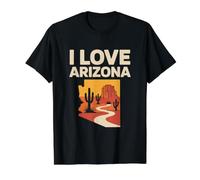 J'adore Les Cactus du désert de l'Arizona T-Shirt Graphique avec Valeur