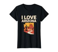 J'adore Les Cactus du désert de l'Arizona T-Shirt Graphique avec Valeur