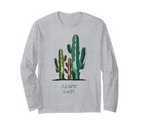 J'adore Les Cactus (Graphique de Cactus) Manche Longue