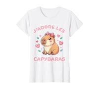 J'adore Les Capybaras pour Fille Fan de Capybara T-Shirt