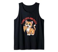 J'adore les chats et les pizzas Funny Cat Débardeur